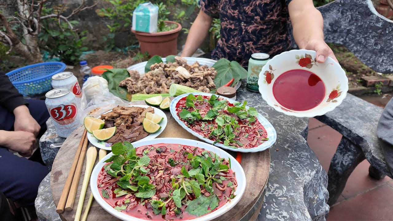 Tiết Canh Vịt Già  - Vịt Già Om Sấu - Bắc Ninh Ẩm Thực