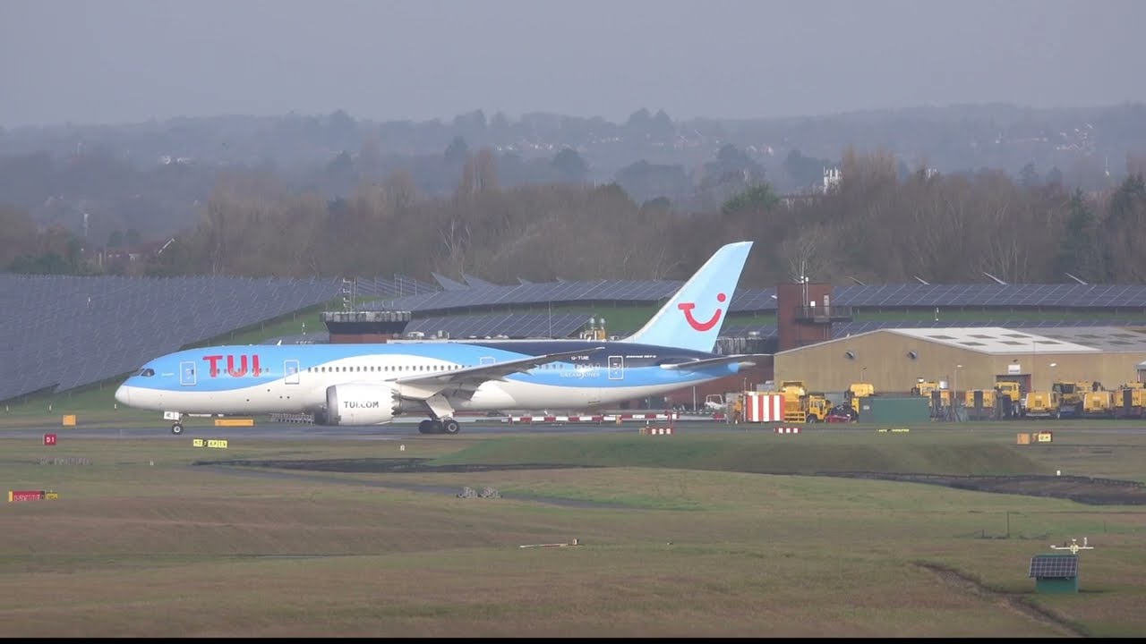 TUI Dreamliners in Action - Double Takeoff From Birmingham Airport - 4K