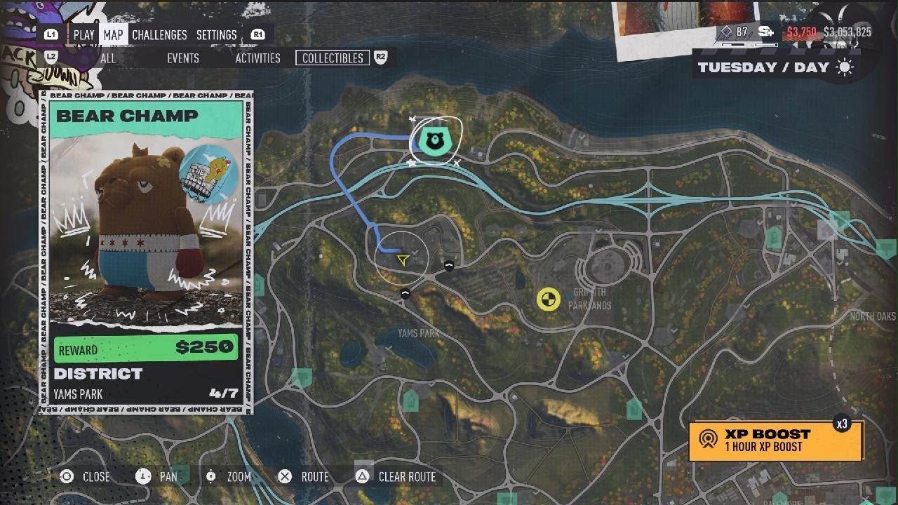 Need for Speed Unbound - Bear Champ Collectible: Yams Park, Duncan Bay & Kennedy Drive District