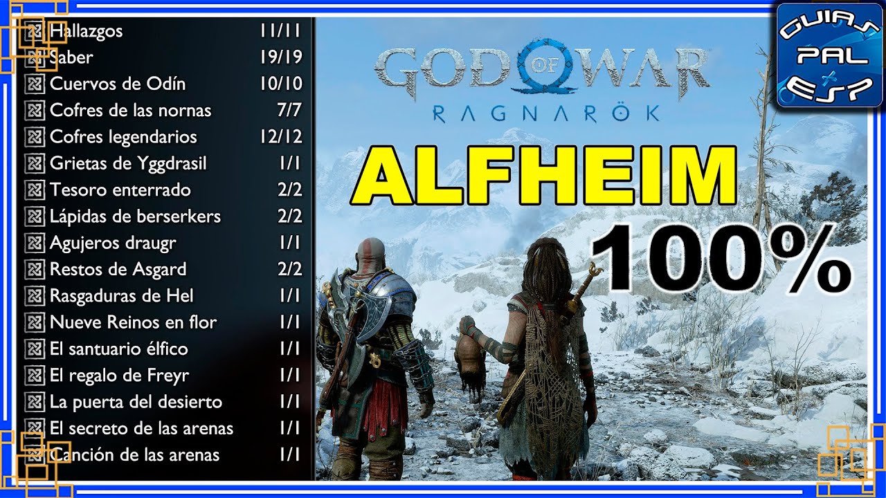 Alfheim 100% (Todos los Coleccionables) - God of War Ragnarök