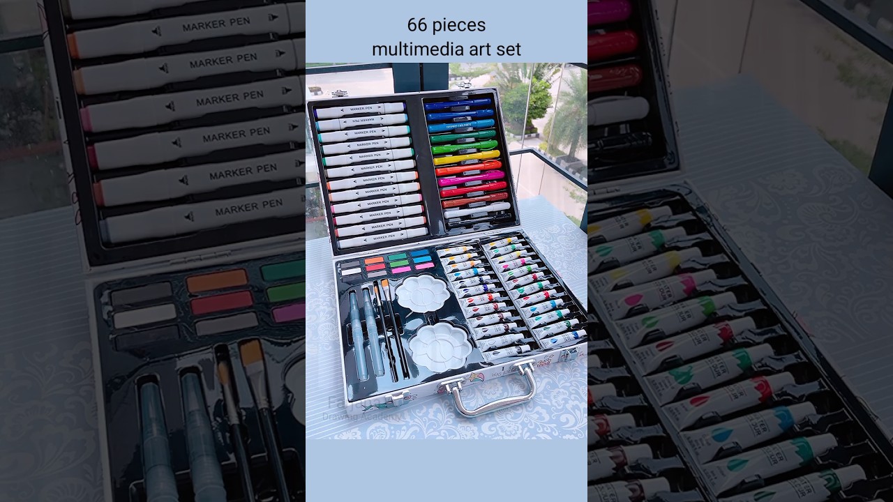 66 Pieces Premium Drawing Set #art #unboxing #review