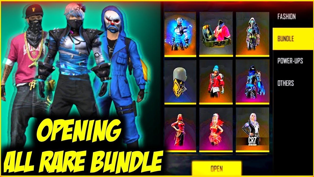 Free Fire Opening All Rare Bundle 😍 | All Rare Bundle Opening - Garena Free Fire #freefire