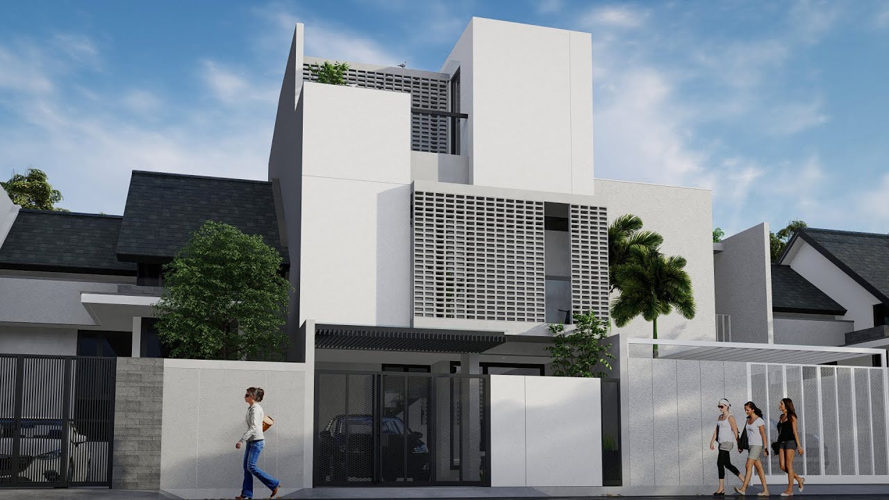 Desain Rumah Split Level di Lahan 6m x 10m || Design Inspiration