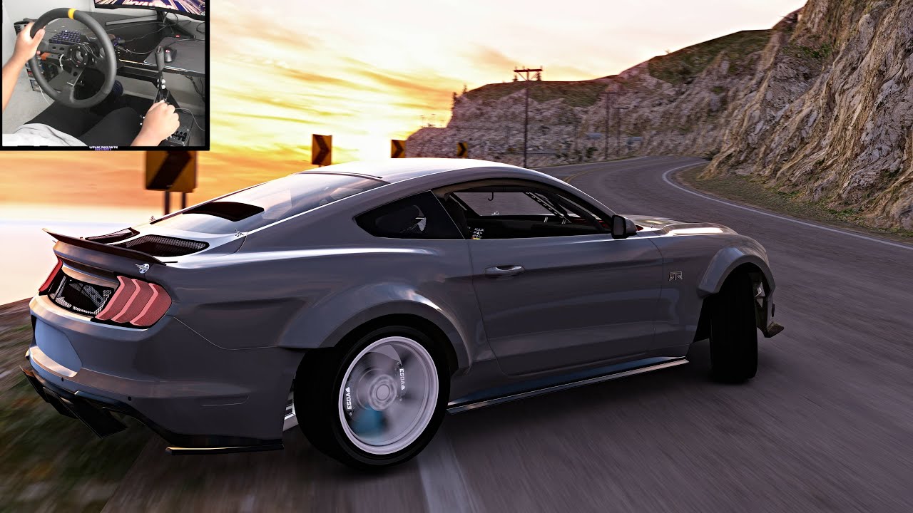 Mustang Drifts the California Coast - Assetto Corsa (Moza R3)