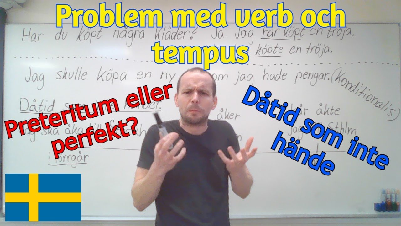När väljer man preteritum eller perfekt? / Dåtid som inte hände (frågor till verb och tempus) SFI