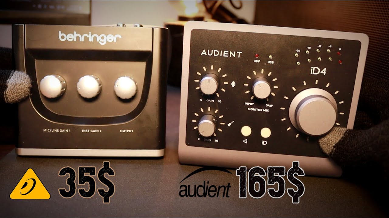 Behringer vs Audient audio interface test || is 4.5x price worth it?