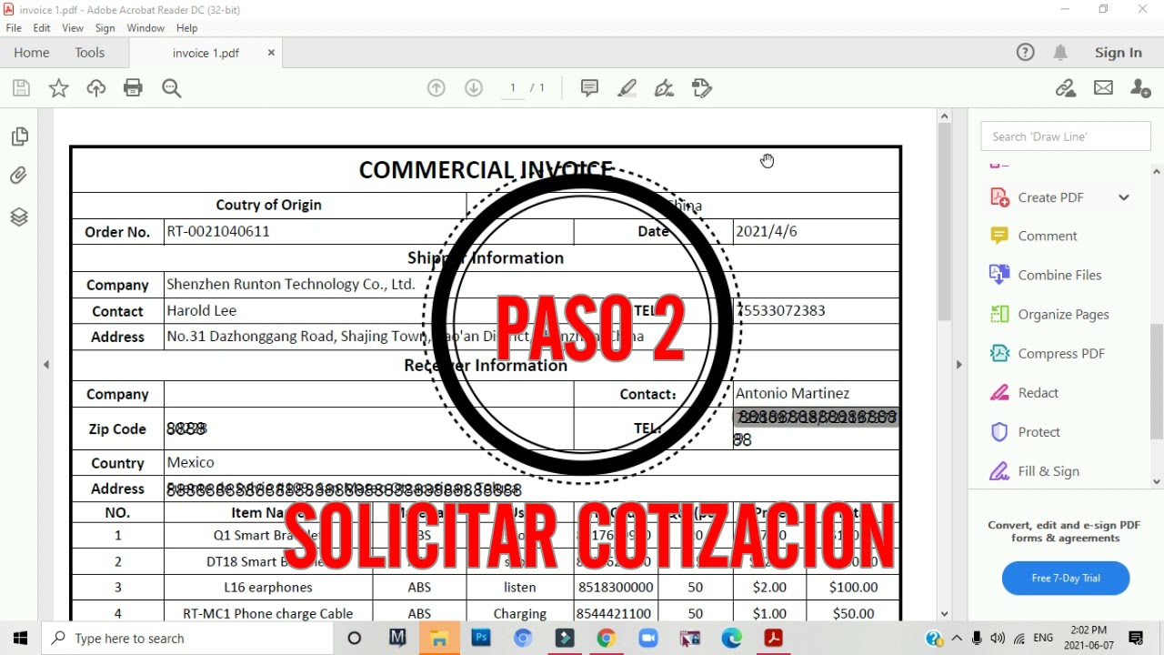 Made in China  Simulacion de compra a mi proveedor