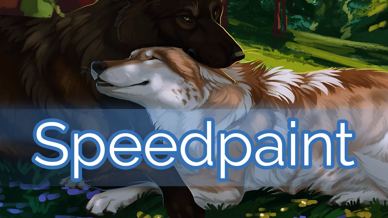 Zion (wolf couple speedpaint)