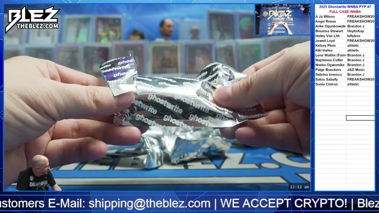 2025 Ghostwirte WNBA FULL CASE BREAK #7 Pick Your Player