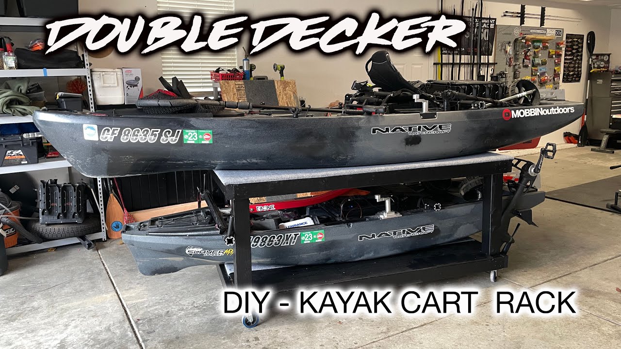 DIY Double Decker Kayak Cart Rack