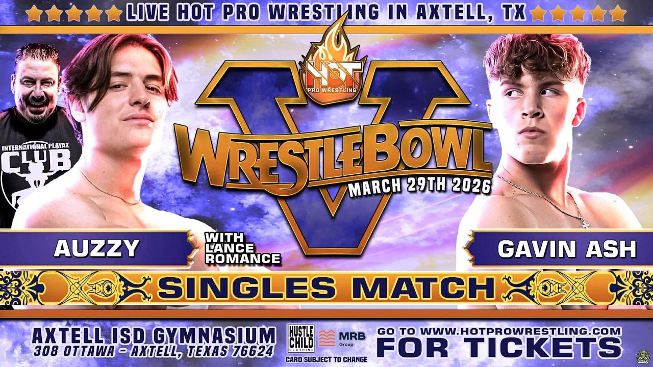 Auzzy w/ Lance Romance vs Gavin Ash | HOT PRO WRESTLING