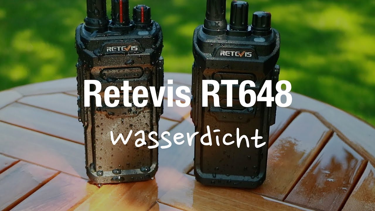 Retevis RT648 Wasserdichte Walkie Talkies (Test und Reichweite)