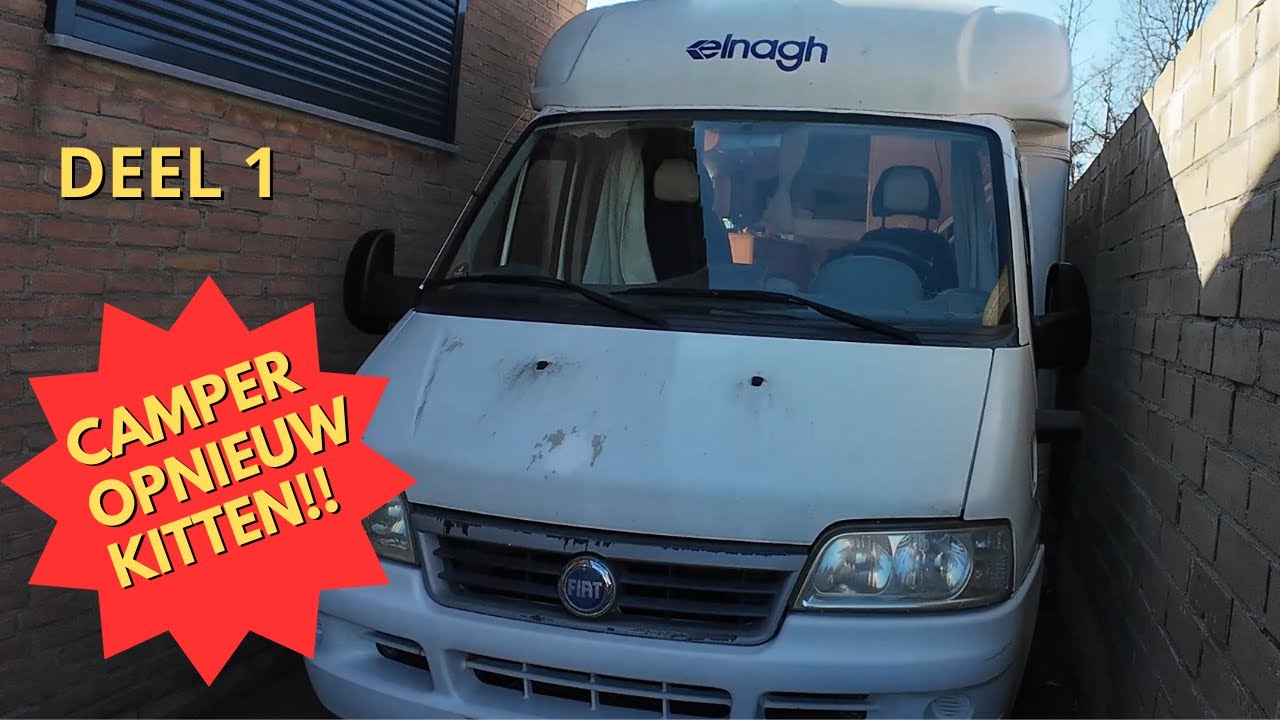 Camper Vochtschade sierlijsten opnieuw kitten !! Deel 2