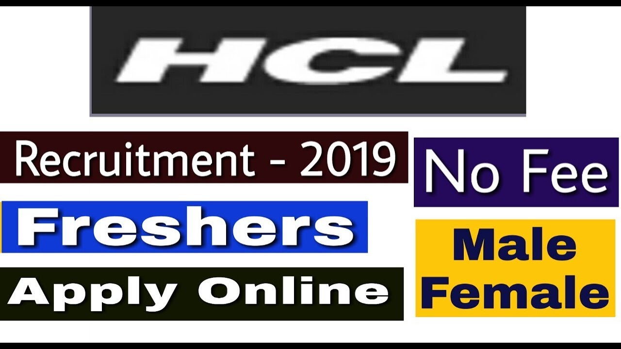 Jobs in HCL II Private Job 2019 II How to Apply Online II Learn Technical
