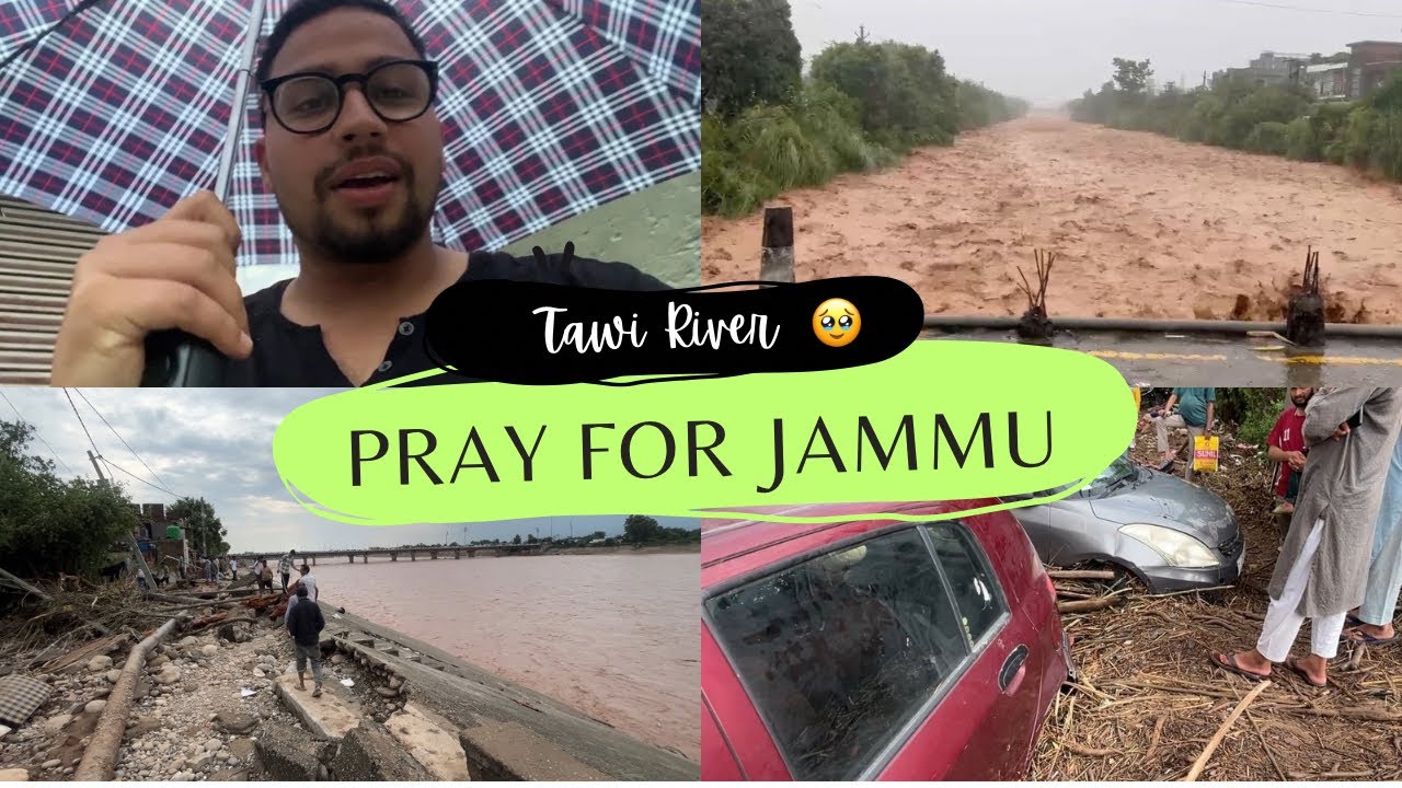 Flood in Jammu 💔🥹 Heavy Rainfall (Most Dangerous Flood In Jammu City ) 