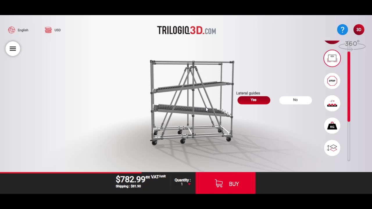 Flow rack Trilogiq