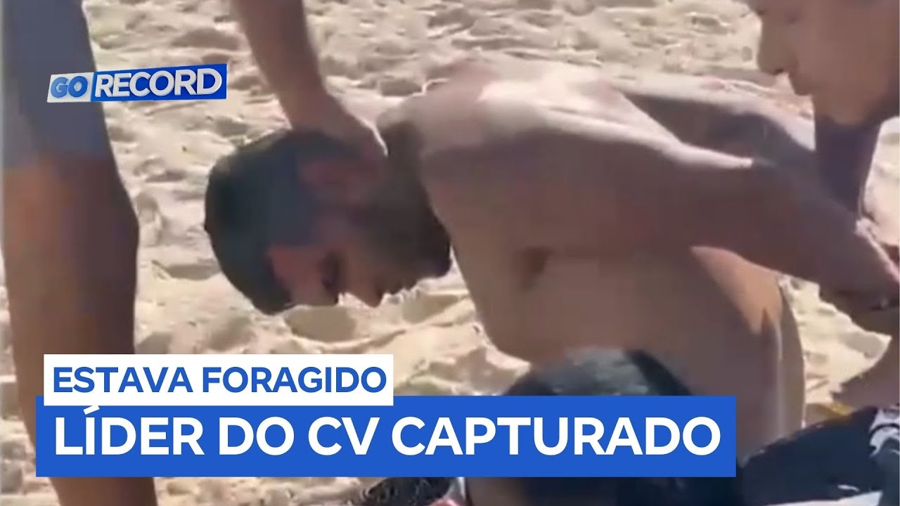 L&iacute;der do Comando Vermelho em Goi&aacute;s &eacute; preso enquanto curtia praia no Rio de Janeiro