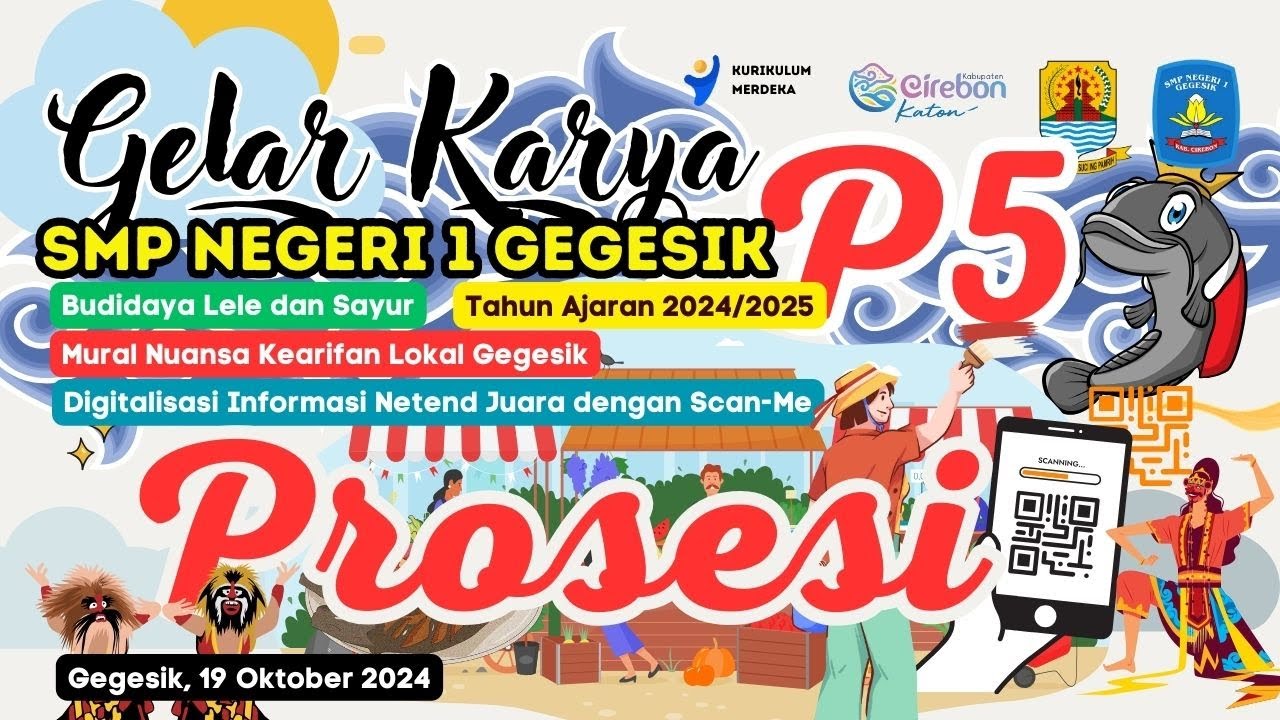 Prosesi Gelar Karya P5 SMP Negeri 1 Gegesik