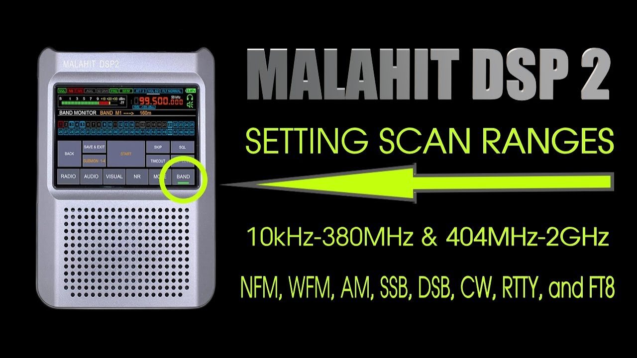 Malahit DSP 2 How To Set Scan Ranges