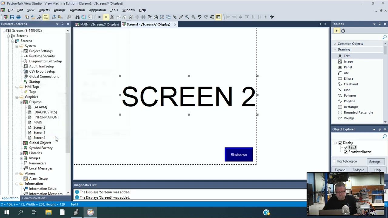 Muliple PanelView Screens from Ladder Logic