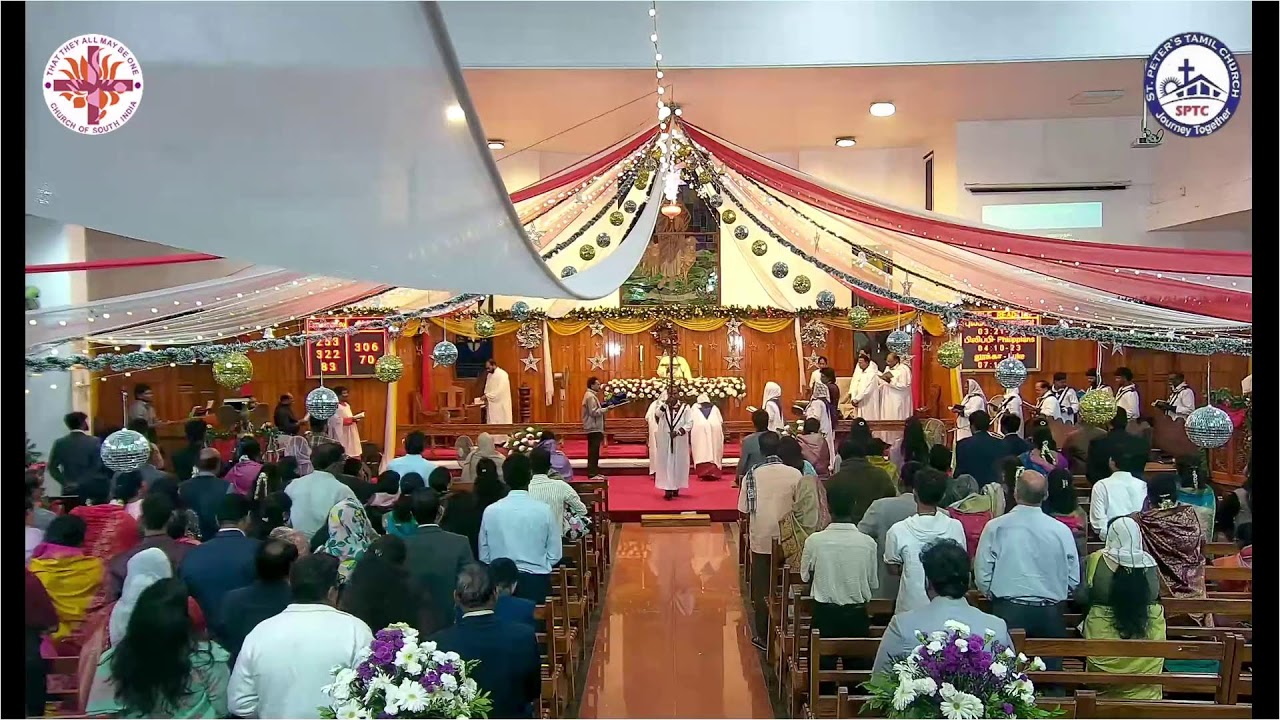 31st Dec' 2025 | 11:00pm Watchnight Service Service | CSI - KCD St.Peter's Tamil Church,Cox Town,Blr