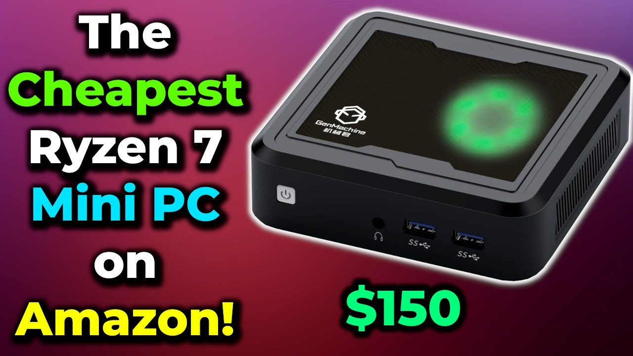 Самый дешёвый новый мини-ПК Ryzen на Amazon! В чём подвох? Мини-ПК GenMachine