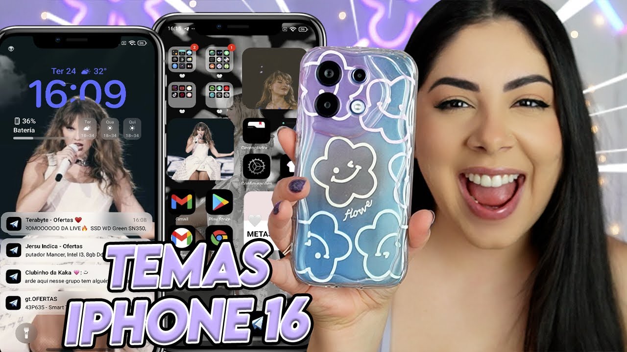 Seu XIAOMI igual ao iPhone 16 com esses TEMAS