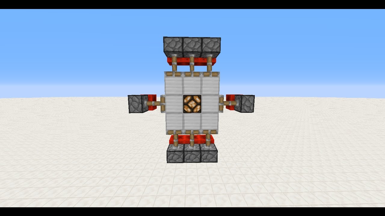 Minecraft 3x3 piston door | Easy tutorial! | no observers