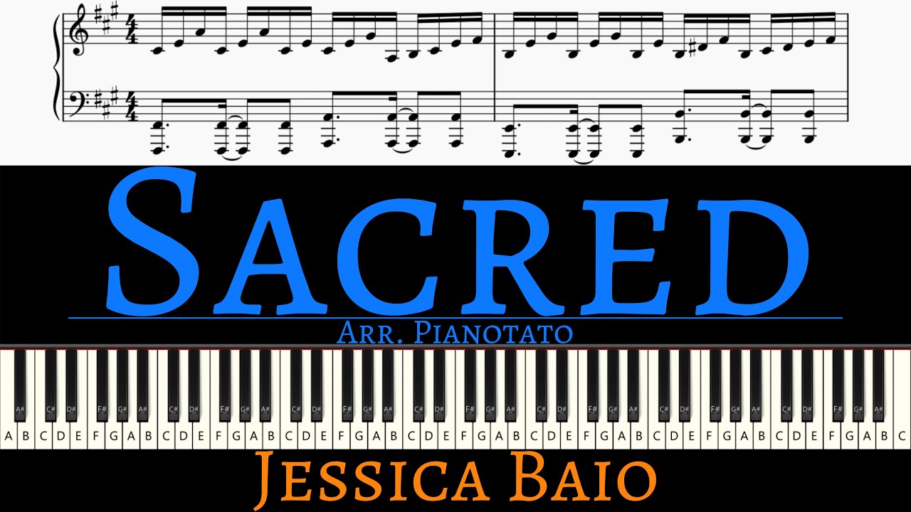 Jessica Baio - Sacred | Piano cover by Pianotato