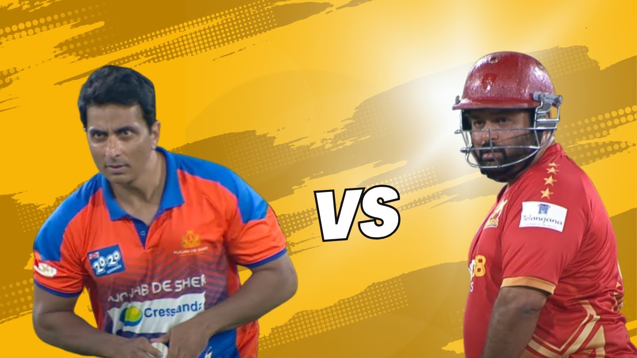 Thaman vs Sonu Sood | Punjab De Sher vs Telugu Warriors | CCL Highlights