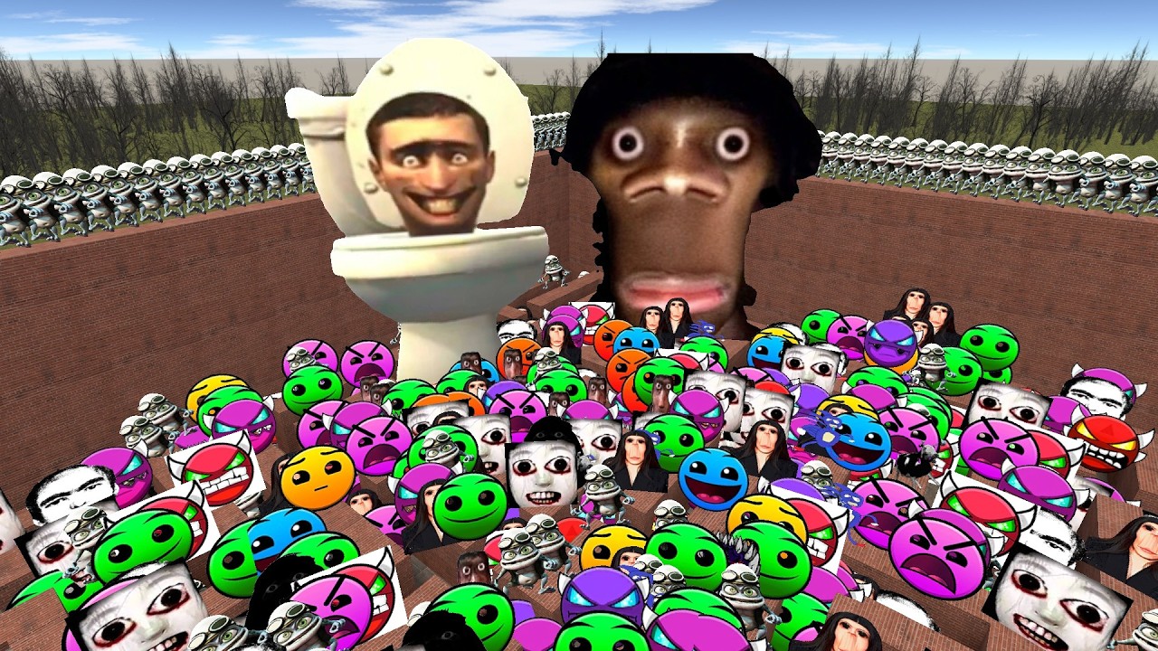 BIG AUUGHH TOILET PLANKTON ANGRY MUNCI CRAZY FROG AND ALL NEXTBOTS | #gmod #nextbots