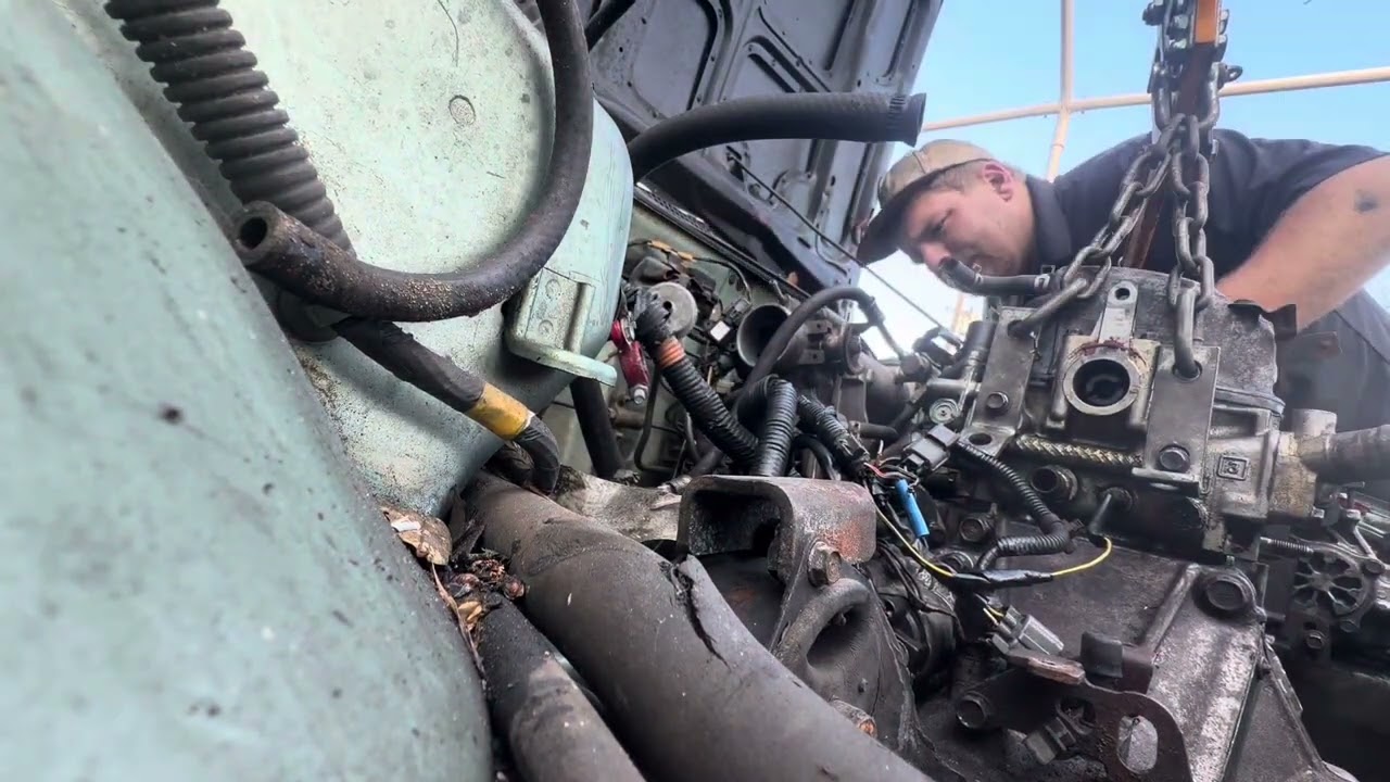 Installing the built d16y8 back in my eg civic, she runs 