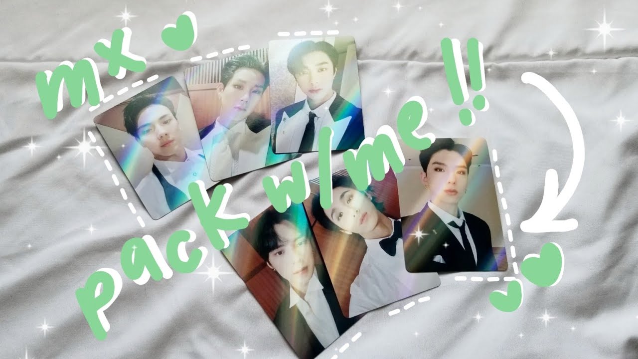✧ hosting a monsta x photocard group order! ✧ pack with me