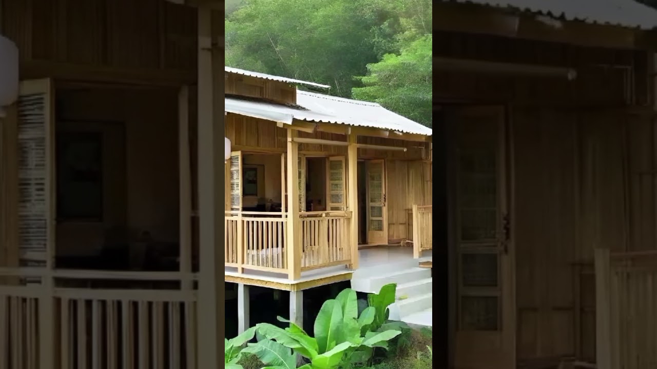 inspirasi rumah bilik bambu sederhana tapi modern #homedecor #nature #bambu #travel #garden #desain