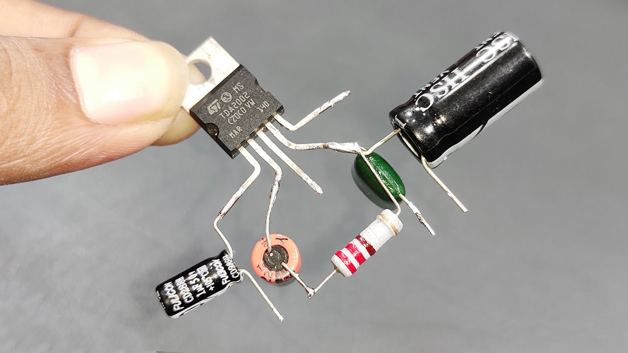 DIY - Simple And Powerful Amplifier Circuit Using TDA 2002 Sound IC