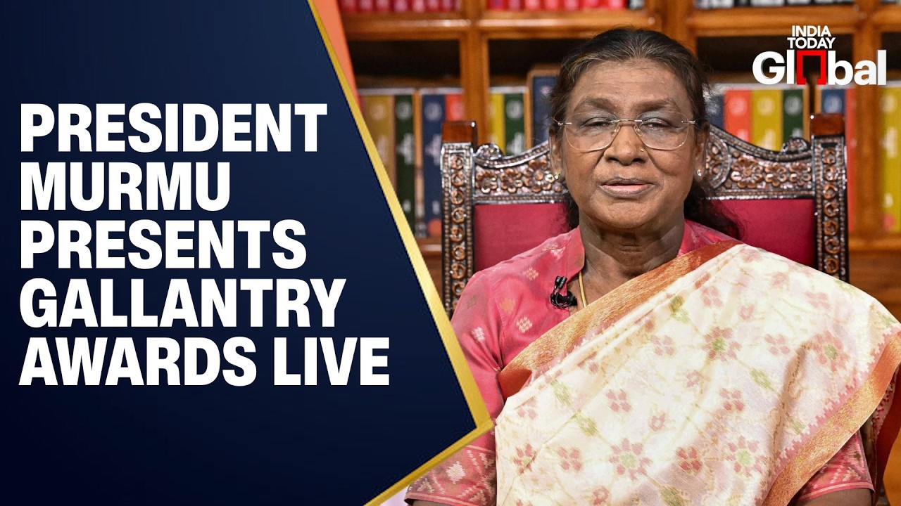 LIVE: President Droupadi Murmu Confers Gallantry Awards at Defence Investiture Ceremony 2026