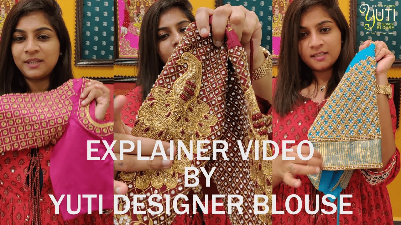 YUTI Designer Blouse  Designer blouse in 2days at yuti whatsapp:+91-7010905260/call 044-42179088