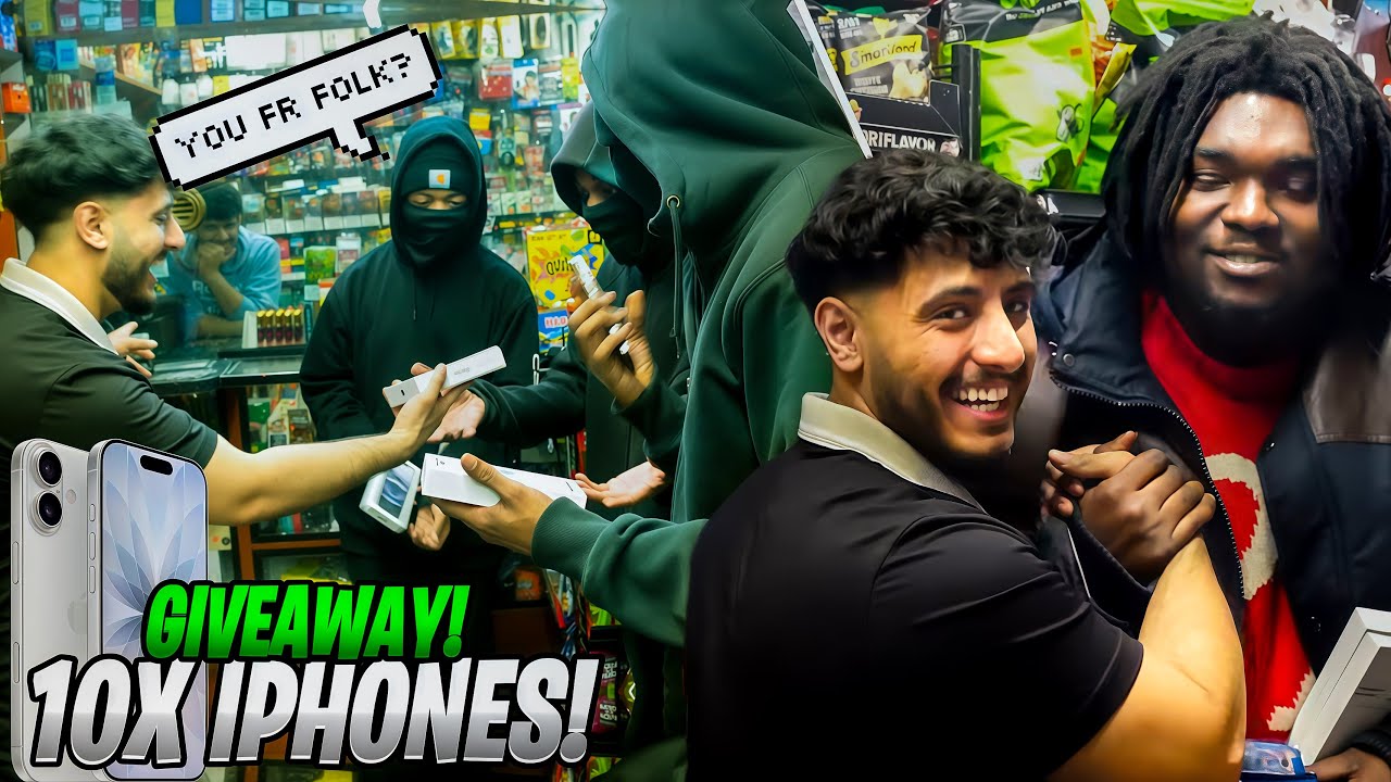 I GAVE AWAY 10 IPHONE 17’S FOR HALOWEEN