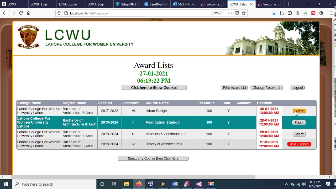 Tutorial to use Faculty Portal of Lahore College for Women University (LCWU)