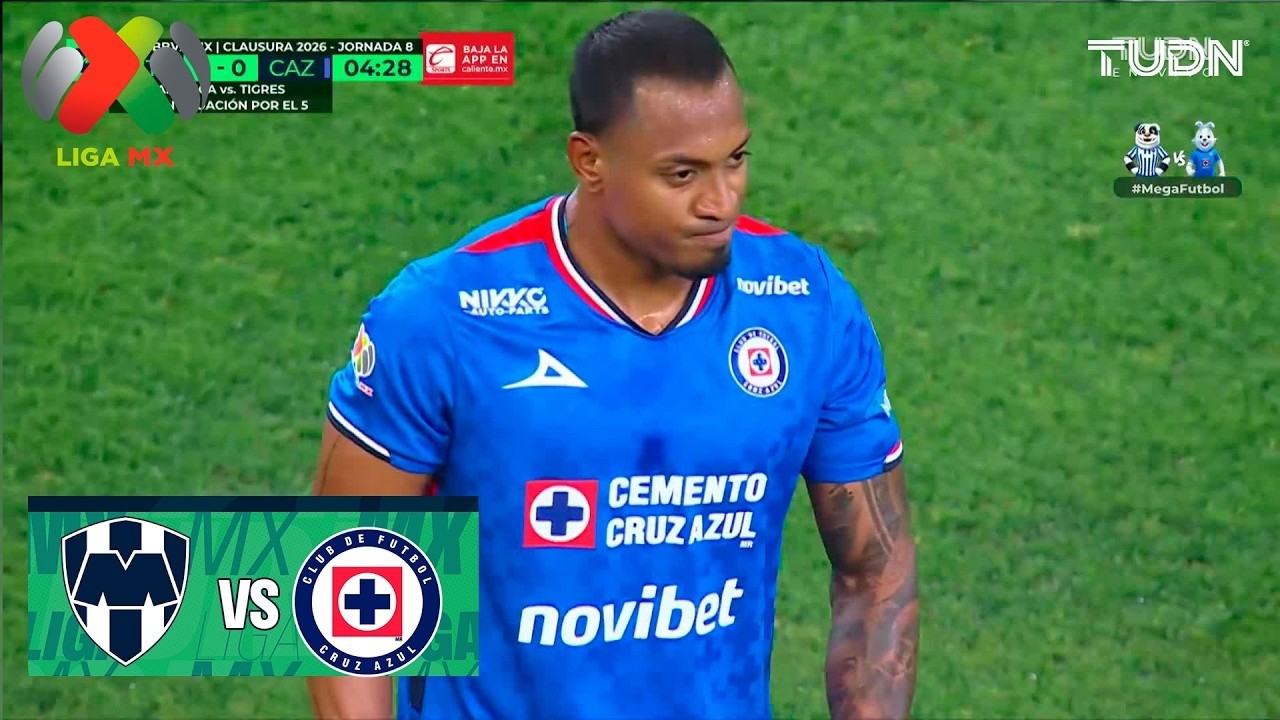 &iexcl;Willer Ditta salva a Cruz Azul! - Monterrey vs Cruz Azul | Liga MX - Jornada 8 Clausura 2026 | TUDN