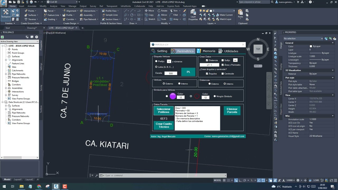 CURSO DE PLANO PERIMETRICO, UBICACION LOCALIZACION Y MEMORIA DESCRIPTIVA Clase 2