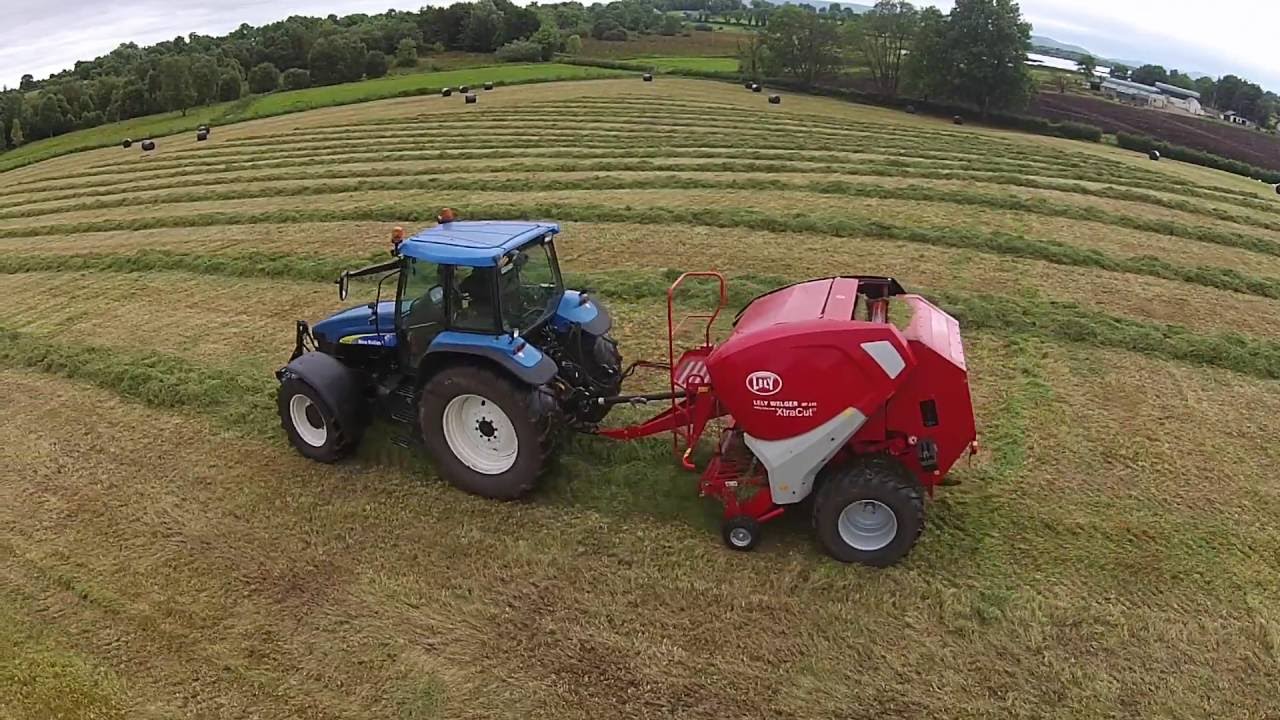 Round Baling NH TM 155 + Lely Welger RP235 and NH TS115 + McHale 991BJS
