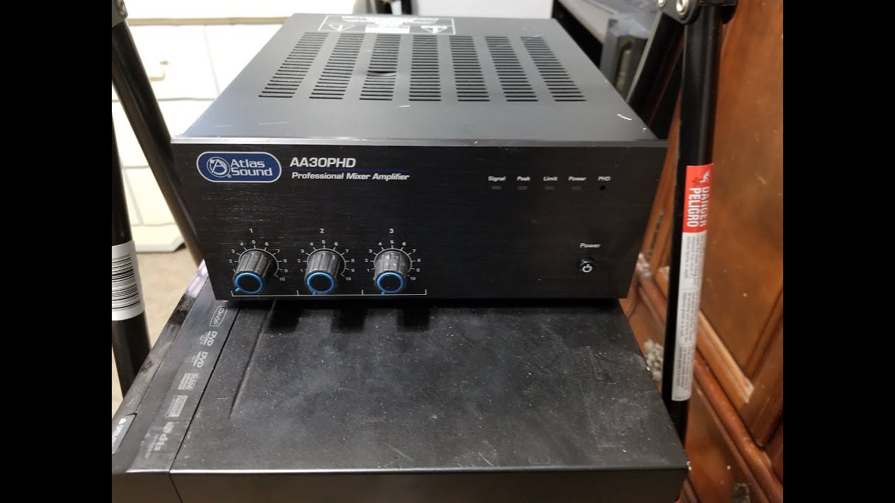 Atlas Sound AA30PHD 70 Volt Amplifier And Updates