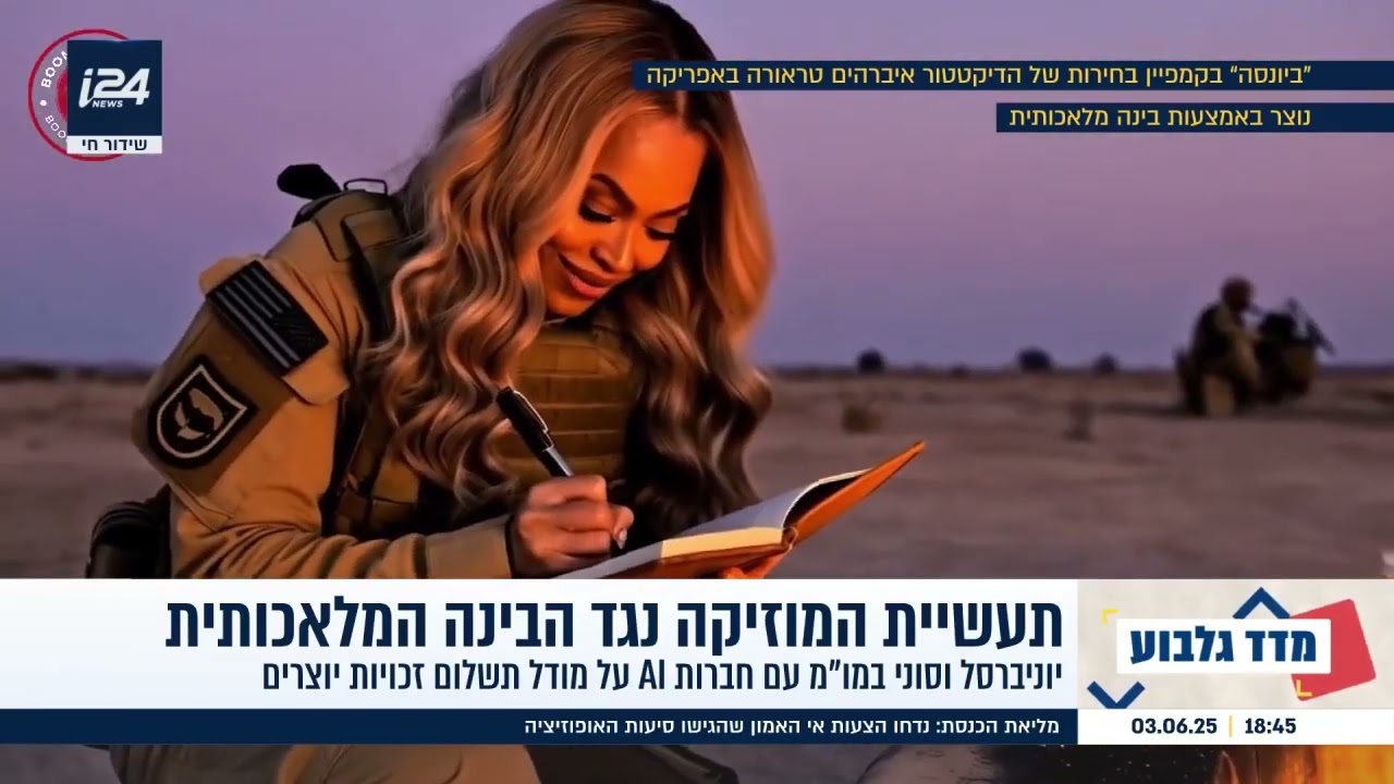 האם לחקות את ביונסה וטיילור סוויפט בבינה מלאכותית יהיה חוקי? ניב גלבוע מראיין את דרור גלוברמן ב-I24