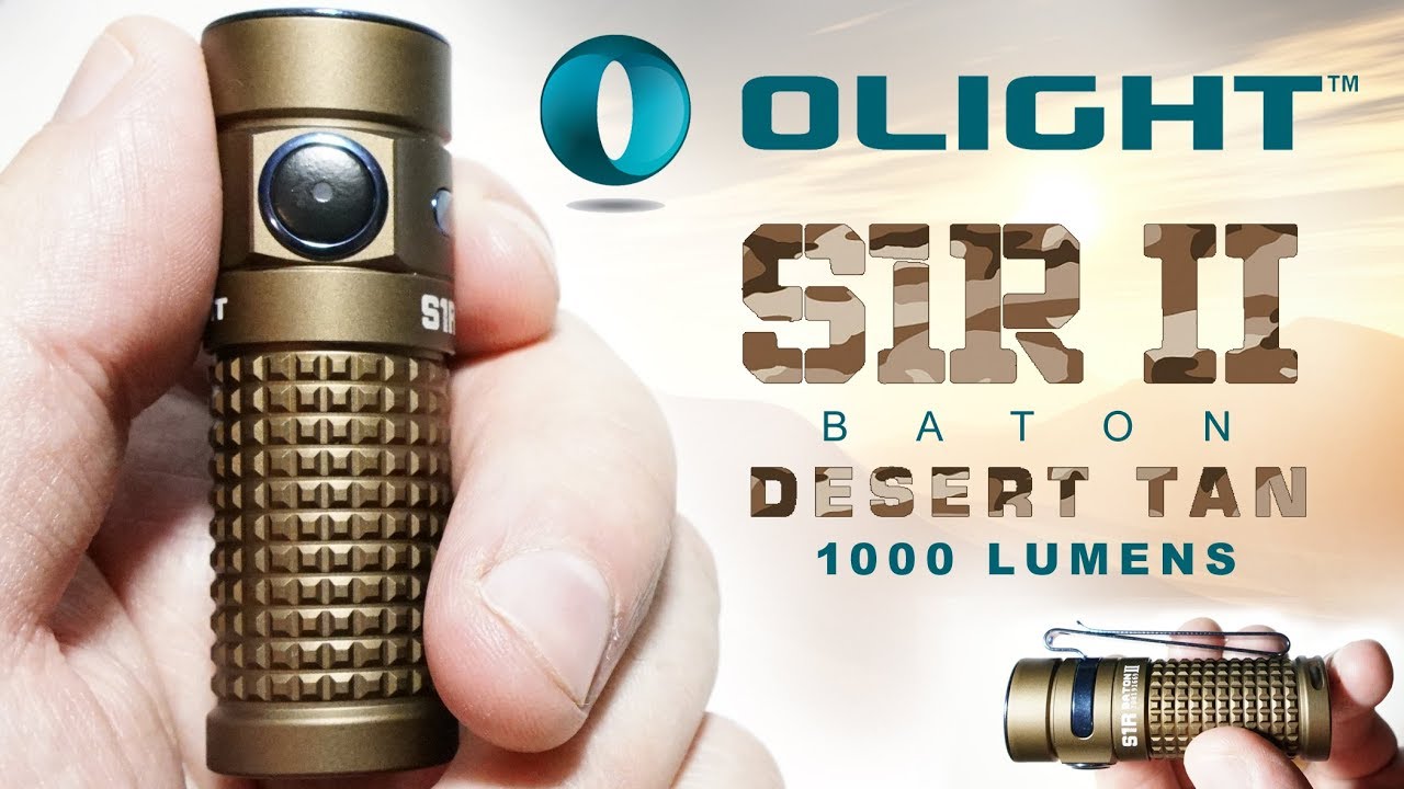 OLIGHT S1R II Baton - Desert Tan (Limited Edition) 1000 lumens