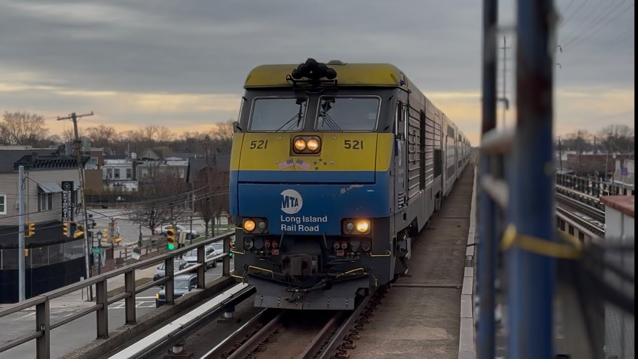 LIRR trains at Lindenhurst, Albin Avenue, and Grand Avenue with @RailfanKing504 my homie.
