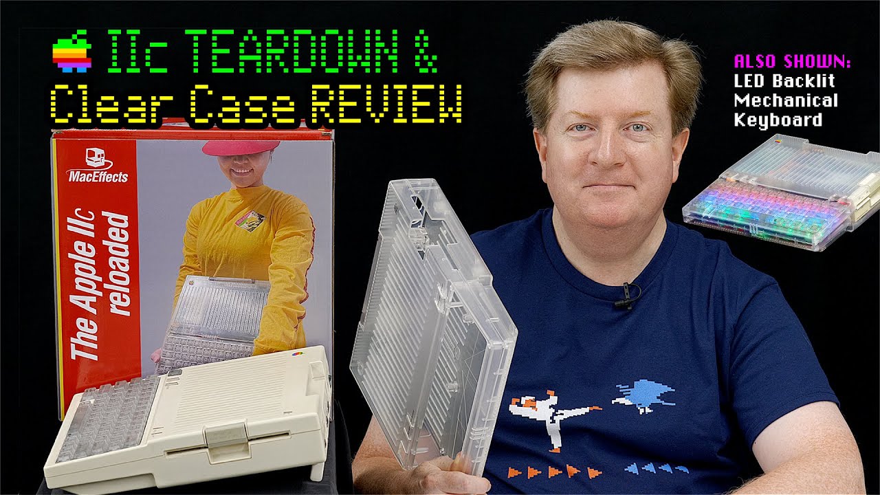 Apple IIc Teardown & MacEffects Clear Case REVIEW