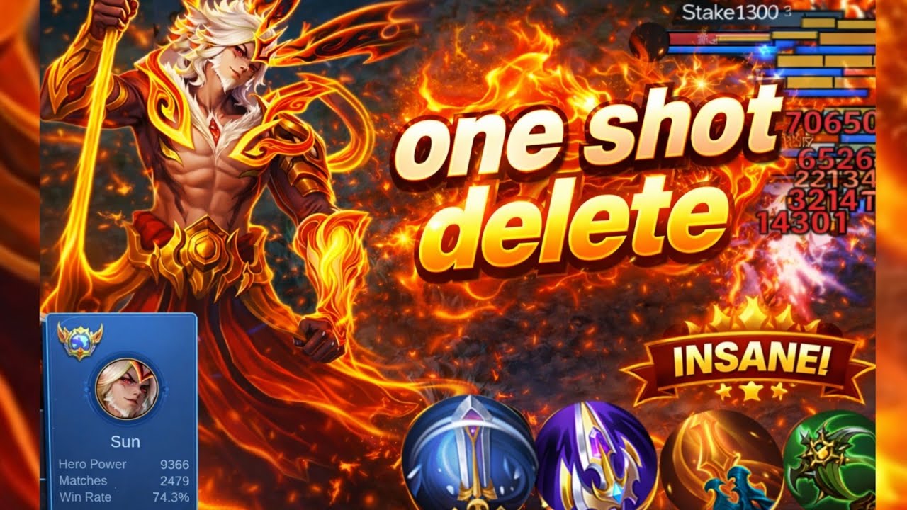 ONE SHOT = DELETE 😱🔥 | Insane sun Gameplay