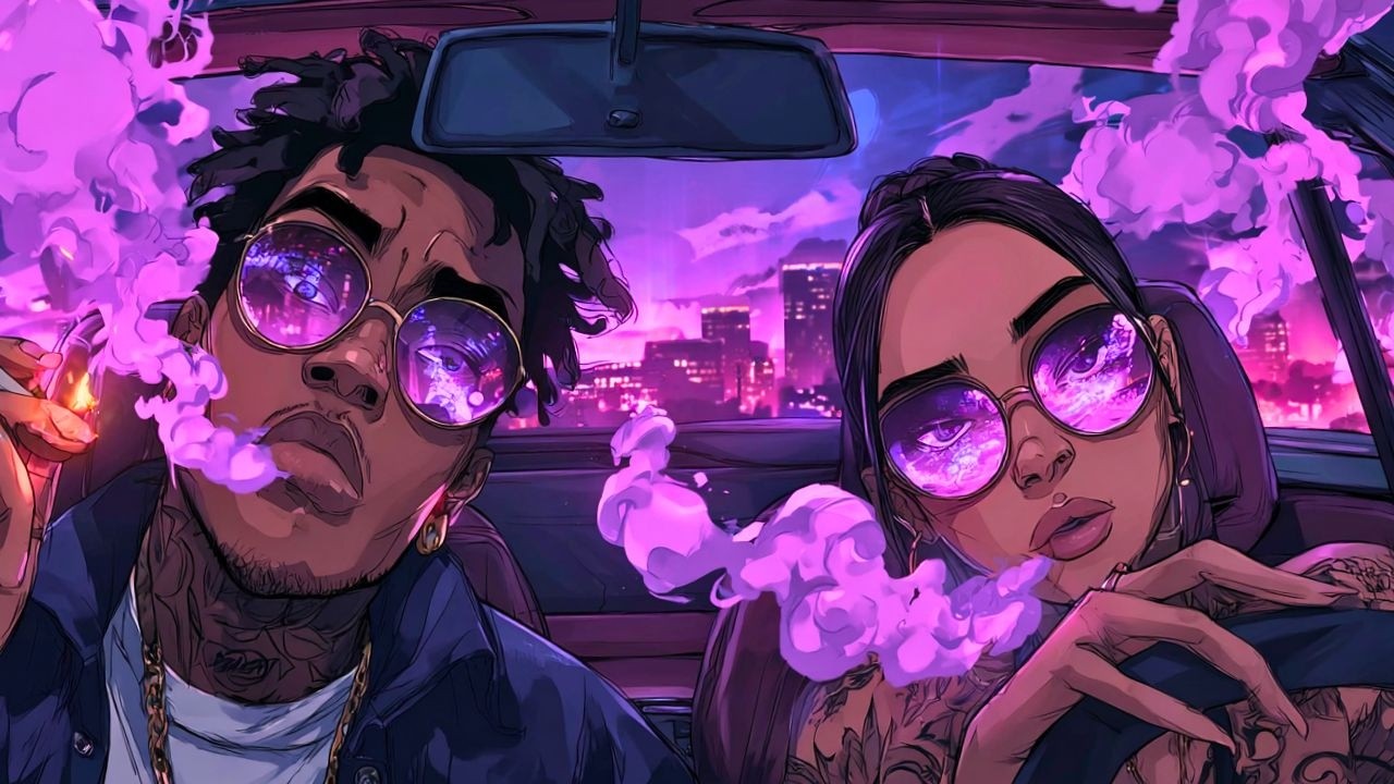 Purple Lens Cruise — OG CHILL RAP | West Coast • 420 Chill • Neon Smoke