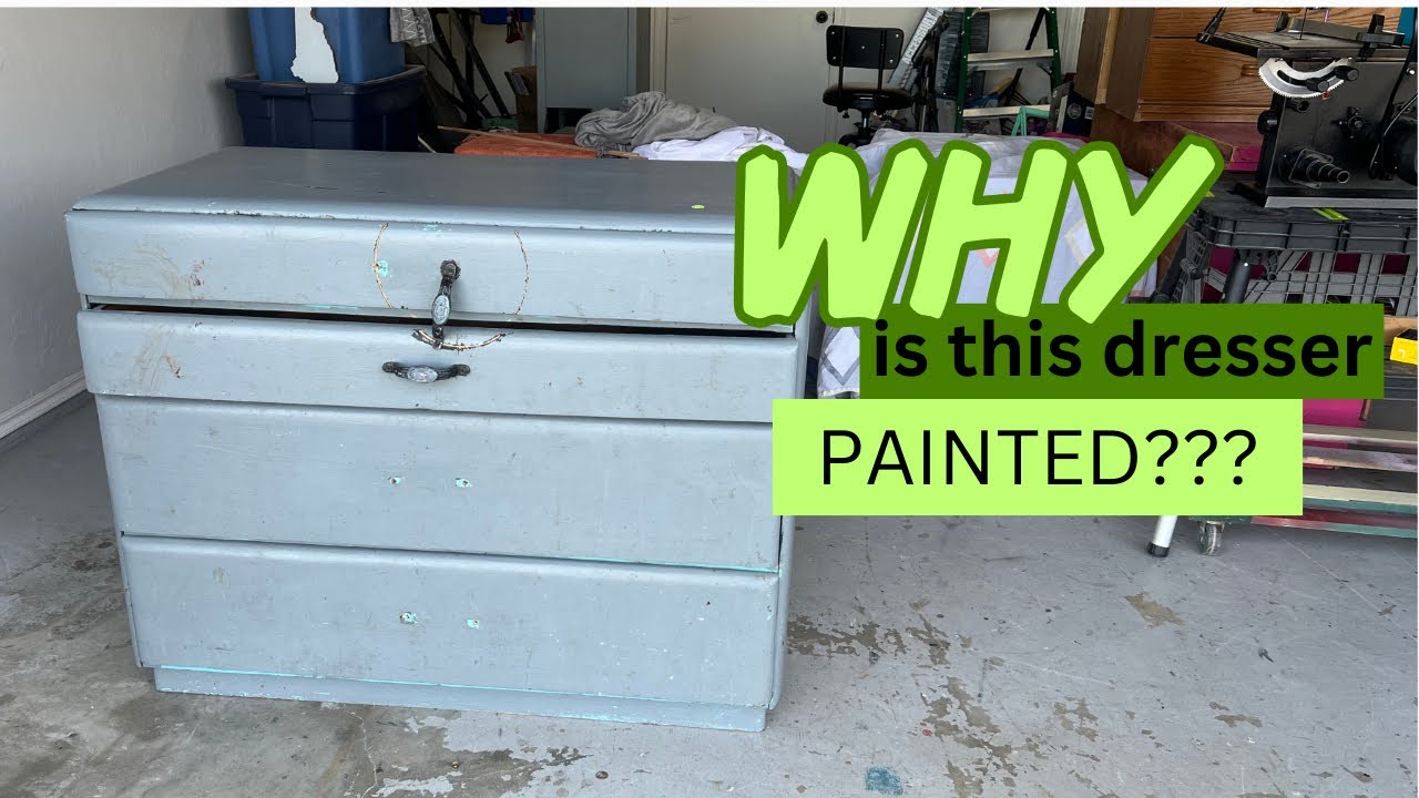 EPIC $10 vintage dresser transformation!!!